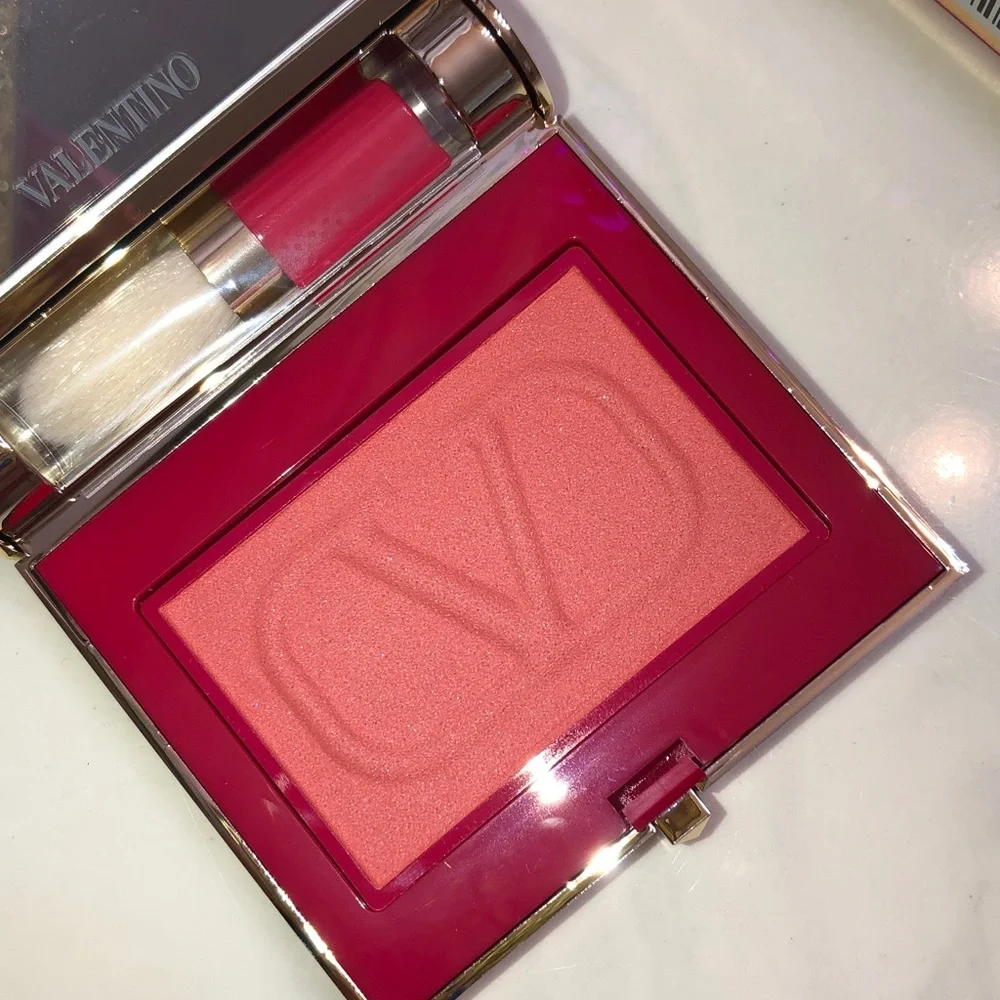 Valentino EYE2CHEEK Dual-Use Blush & Eyeshadow Shade 08 Roman Sky + Brush NIB